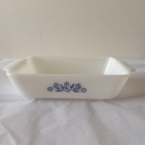 Anchor Hocking Fire King Ovenware Cornflower Blue 1 Qt Loaf Pan Casserole #441